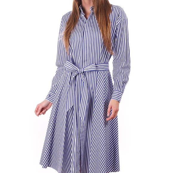 polo ralph lauren cotton broadcloth shirtdress